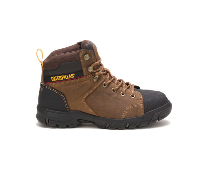 Caterpillar Wellspring Waterproof Metatarsal Guard Steel Toe - Mørke Brune Vernestøvler Dame - Norge